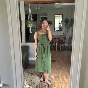 Everlane Green Midi Dress